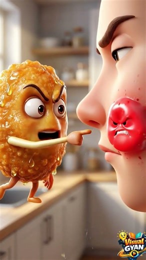 Oily Food Is Causing Your Pimples #shorts