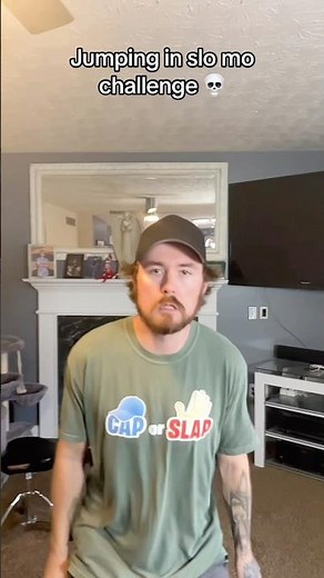 Jumping in slo mo challenge! 💀