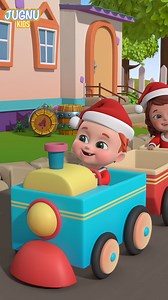 chugging along with the wheels on the train! 🚂🎶 sing along & enjoy the ride! #wheelsonthetrain #nurseryrhymes #kidsongs #babysongs #reel | Jugnu Kids