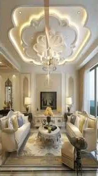 PLAFOND DE PALACE 😍 Le détail luxe qui change tout ton salon | Déco 2026