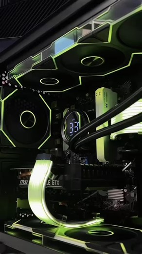 @voltcrownprime on Instagram: "The current XtremePC vibe lately 💚 ✨ Full RGB fan builds with daisy-chained LED frames + RGB power cable extensions 👉🏻 Smoother than Sunsilk 🤭 Clean lines. Smooth lighting. Zero mess. This is how we do PC aesthetics at Voltcrown #pcsetup #pc #pcgaming #pcdep #voltcrownpc custompc gamingpc rgbpc pcbuild desksetup pcmasterrace pcshowcase techsetup gamingrig"