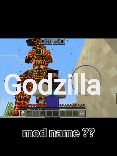 Minecraft Godzilla mod 🔥#minecraft #mod#new
