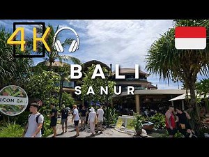 Bali Sanur Walking Tour (4K) | Bali's Best Beaches? | 🇮🇩