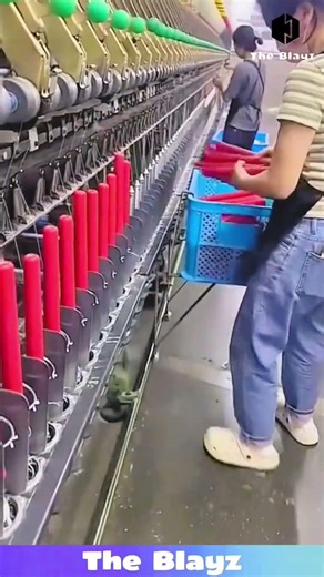 Machine Setup in Action: Bobbin Thread Loading by Hand | Textile Work Process