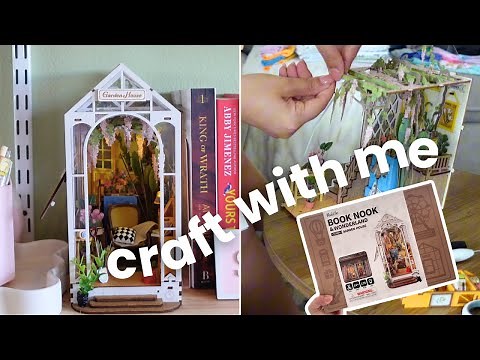 Build a Book Nook with me | Rolife DIY Kit | Cozy Hobby Vlog
