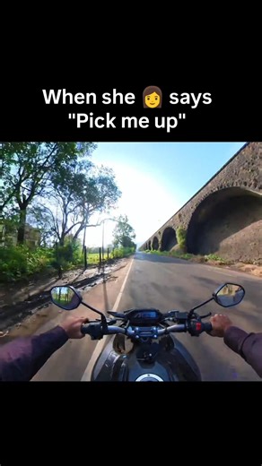 When she says Pick Me Up 🏍️👩‍❤️‍👨. #bikeride #couplegoals #bike #lonavala #coupleshorts #love #gf