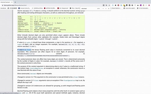 Python精确浮点运算