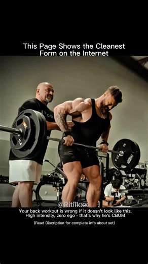 The CLEANEST Barbell Rows by CBUM!🤯#shorts #cbum