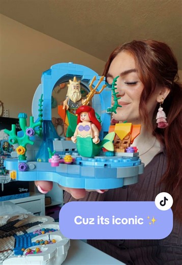 Also because the OG cartoon is my absolute fav! ✨ Ariel is my favorite princess…& her vibrant red hair is iconic 😮‍💨❤️ • • #legotiktok #legocommunity #legotiktoker #legodisney #legobuilder