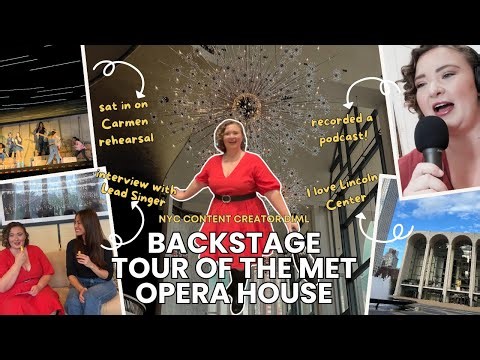 Backstage Tour of The MET Opera, Interview with Isabel Leonard, Podcast Guest Recording