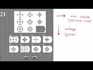 IQ TEST matrix 21 SOLVED AND EXPLAINED