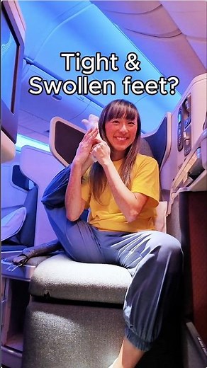 Tight & Swollen feet after flying? 5 quick Stretches for you | Czon Wong