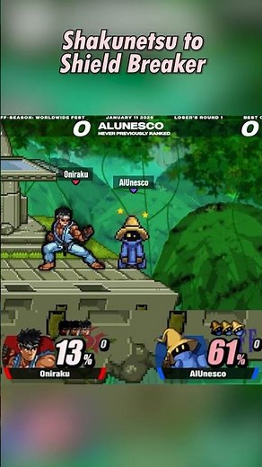 SHAKUNETSU INTO SHIELD BREAK! #ssf2 #ryu #supersmashflash2 #supersmashflash #streetfighter