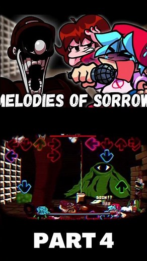 MELODIES OF SORROW CHARTED (PART 4) (Powerdown REMIX) (FNF MOD) #shorts