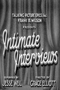 Intimate Interviews: Walter Huston (1931) - Movie