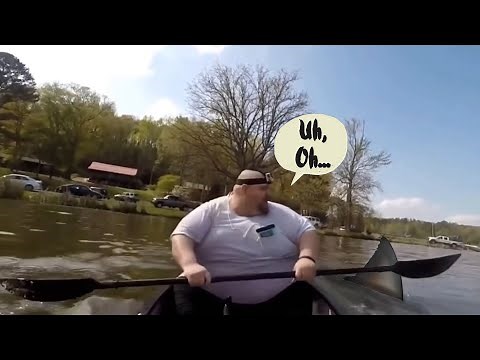 Fat Guy Sings Moana In A Canoe And Regrets It. meme