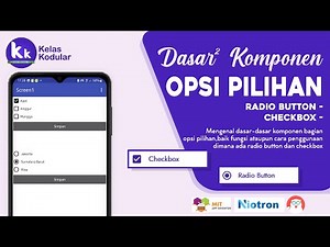 Opsi pilihan (Checkbox & Radio Button) - kodular | (MIT App Inventor,Appybuilder,Thunkable)