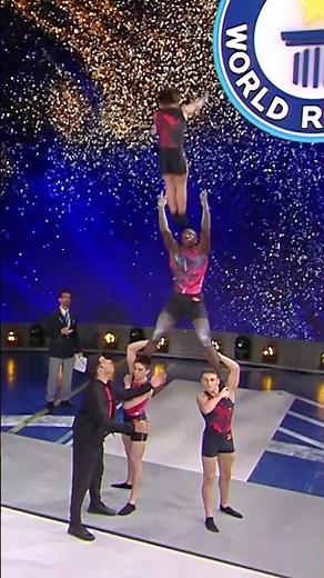 This human pyramid is 'flipping' incredible 🤩