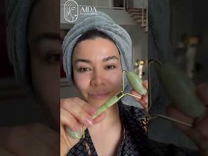Roller Face Massage: Drain Lymph & Reduce Puffiness ‪@aida_facebuilding‬