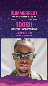 1.2K views · 522 reactions | It's about to turn up at TOOSII, Gloss Up, Taylor Bennett on Friday, June 21 in Milwaukee Will you be there? Tickets only $28 | Summerfest | Facebook