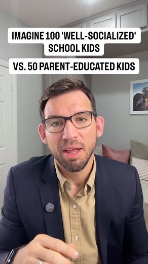 SOCIALIZATION THOUGHT EXPERIMENT: What if we compared the social skills of institutionally-educated vs. parent-educated children? This mental exercise reveals the truth about what “socialization” really means. THE MIND EXPERIMENT: Picture the typical social behaviors you observe in each group: INSTITUTIONALLY-EDUCATED PATTERNS: • Difficulty making eye contact with adults outside their peer group • Comfort only with same-age interactions (artificial age segregation) • Language and behavior modifi