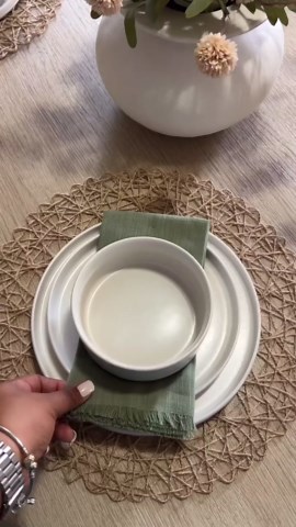 Famiware Star Dinnerware Set with Pasta Bowls, Service for 6 (24 Pieces), Ribbed Stoneware Plates and Double Bowls Sets - Chip & Scratch Resistant, Microwave & Dishwasher Safe Dishes, Matte White