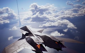 【Ace Combat 7】新dlc机体ADF-011F机库演示 ace难度20关试玩演示