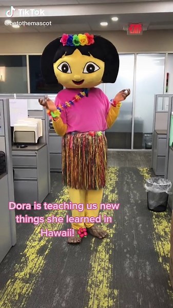 Dora Visit in Artesia - Fun with Be the Mascot