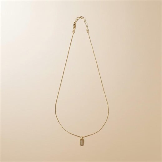 Mini Dog Tag Necklace - Dainty Personalized Pendant for Women - Etsy