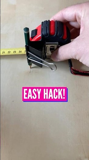 📏 Pencil + Tape Measure Hack For Perfect Markings! | DIY Quick Tip ✏️