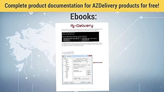 AZDelivery Logic Analyzer 8 CH, 24MHz mit USB-Kabel, kompatibel mit Arduino inklusive eBook!