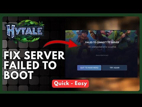 Hytale: How to Fix “Server Failed to Boot” Error