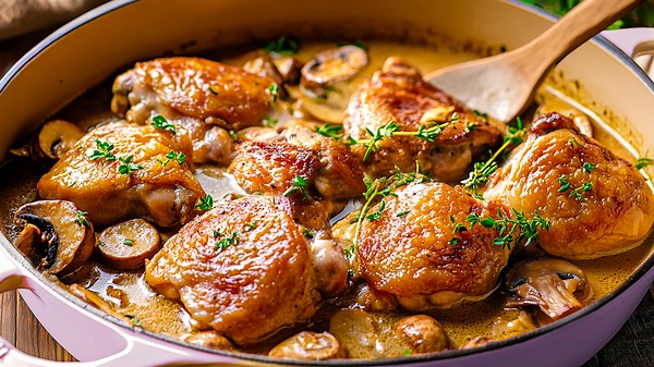 This old French chicken recipe is too good not to try! Simple and delicious!