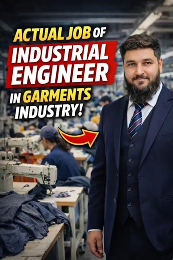 What Does an Industrial Engineer Actually Do in Garment Factory? Im hindi urdu #viral #shorts #video