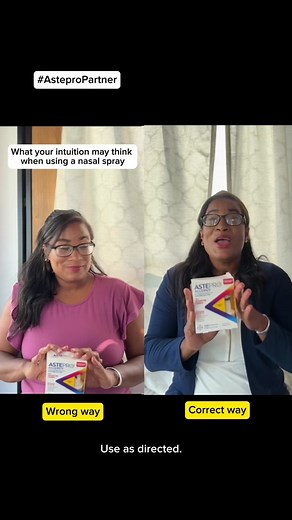 #AsteproPartner If you don’t know how to use your nasal spray properly, watch until the end! @Astepro® Allergy is the first and only 24-hour steroid-free allergy nasal spray, and I’m so glad it effectively provides relief for my allergy symptoms. #AsteproAndGo #fyp Use as directed.