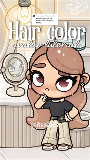 𝜗ৎ ₊˚ MY AVATAR HAIR COLOR TUTORIAL 🧸 ⋆˚꩜｡ AVATAR WORLD