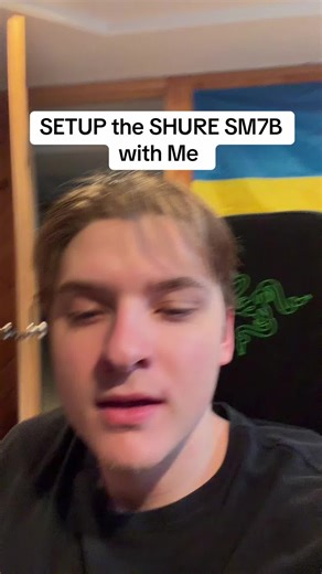 SHURE SM7B setup #fyp #viral #shuremics #shuresm7b #setuptour | setup