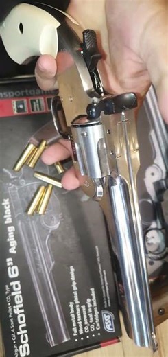 ASG Schofield Revolver Single Action Airgun Replica #airsoft #trending #shortsfeed #umarexairguns