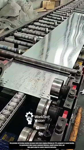 Precision roll forming process for galvanized metal sheet fabrication line