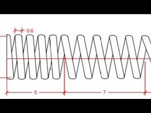 How to draw 2D spring AUTOCAD(TAGALOG)