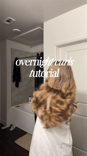 Overnight Curls with Sock Method Tutorial