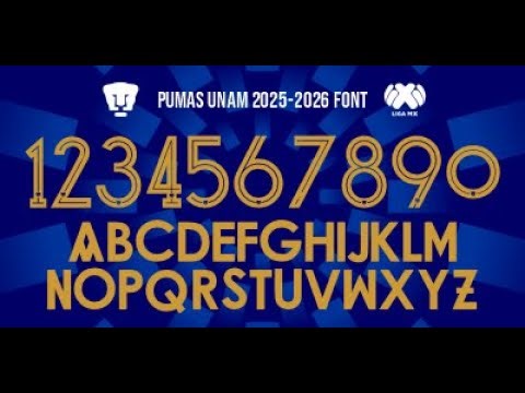 PUMAS UNAM 2025-2026 FREE FONT DOWNLOAD