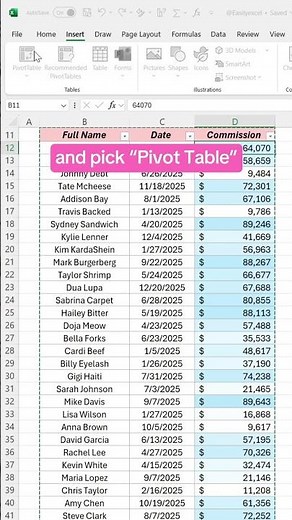 How to filter data in Excel using a timeline! #excel #datamanagement #spreadsheet s heet