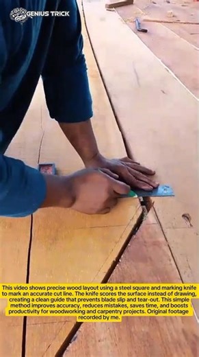 “Perfect Wood Layout in Seconds – Precision Marking Trick That Pros Use”