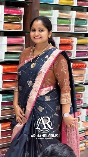 Dark Blue Saree Draping 💙✨