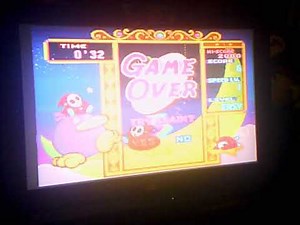 Tetris attack SNES Game over.