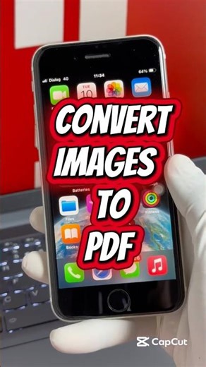 How to convert images to pdf on iphone