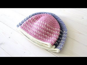 VERY EASY crochet fleck stitch hat / beanie tutorial - baby & children's sizes