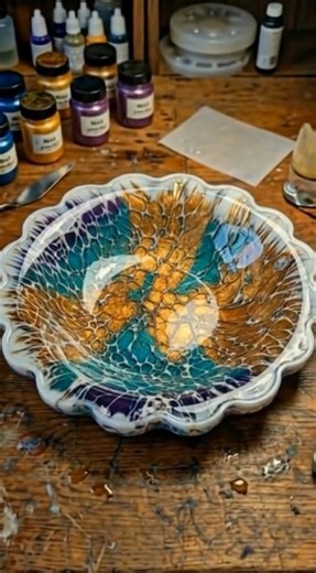 Galaxy Resin Tray: Mesmerizing Petri Art from Pour to Perfection ✨ | Resin Dreaming