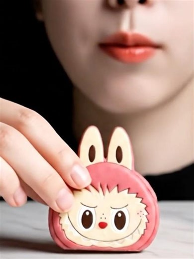 Amazing! ASMR Eating Labubu Cookie!